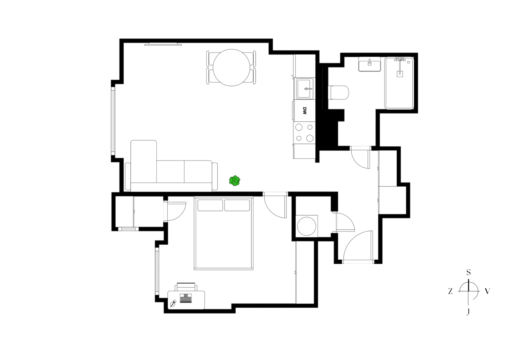 Prodej bytu 2+kk 47 m², V Horkách, Praha, Praha Prodej bytu 2+kk 47 m², V Horkách, Praha, Praha