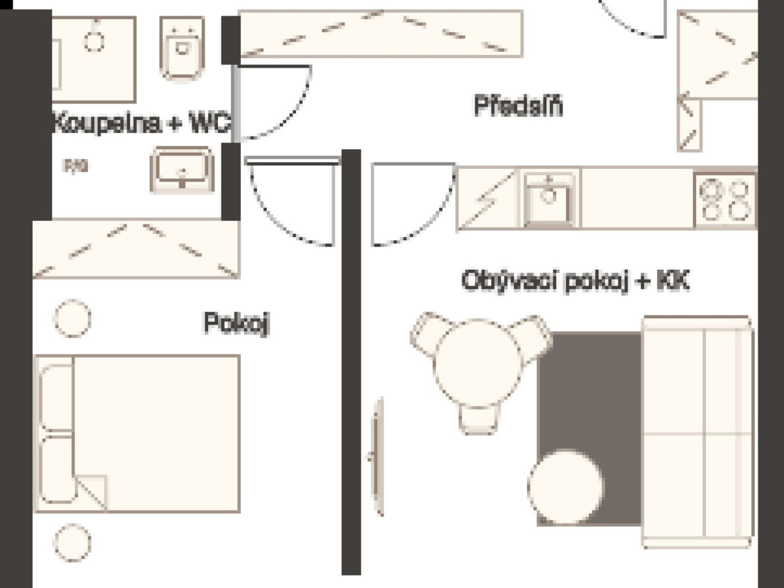Pronájem bytu 2+kk 42 m², Sázavská, Praha, Praha Pronájem bytu 2+kk 42 m², Sázavská, Praha, Praha