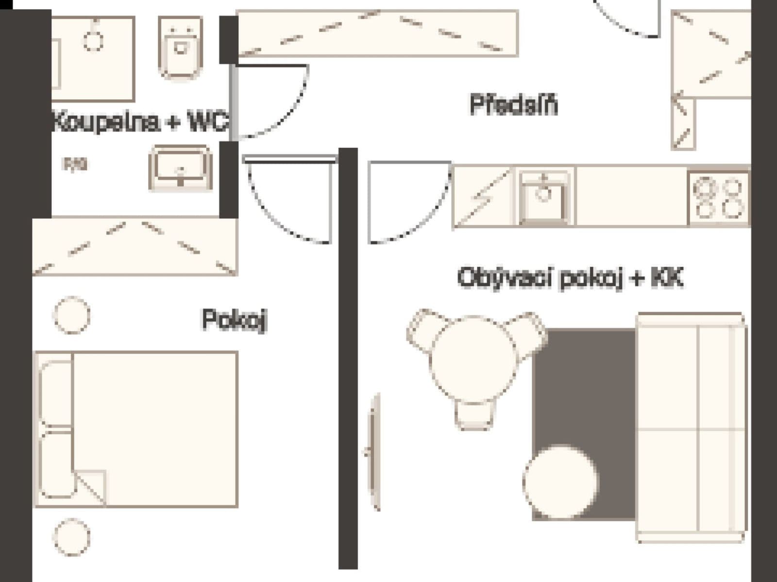 Pronájem bytu 2+kk 42 m², Sázavská, Praha, Praha Pronájem bytu 2+kk 42 m², Sázavská, Praha, Praha
