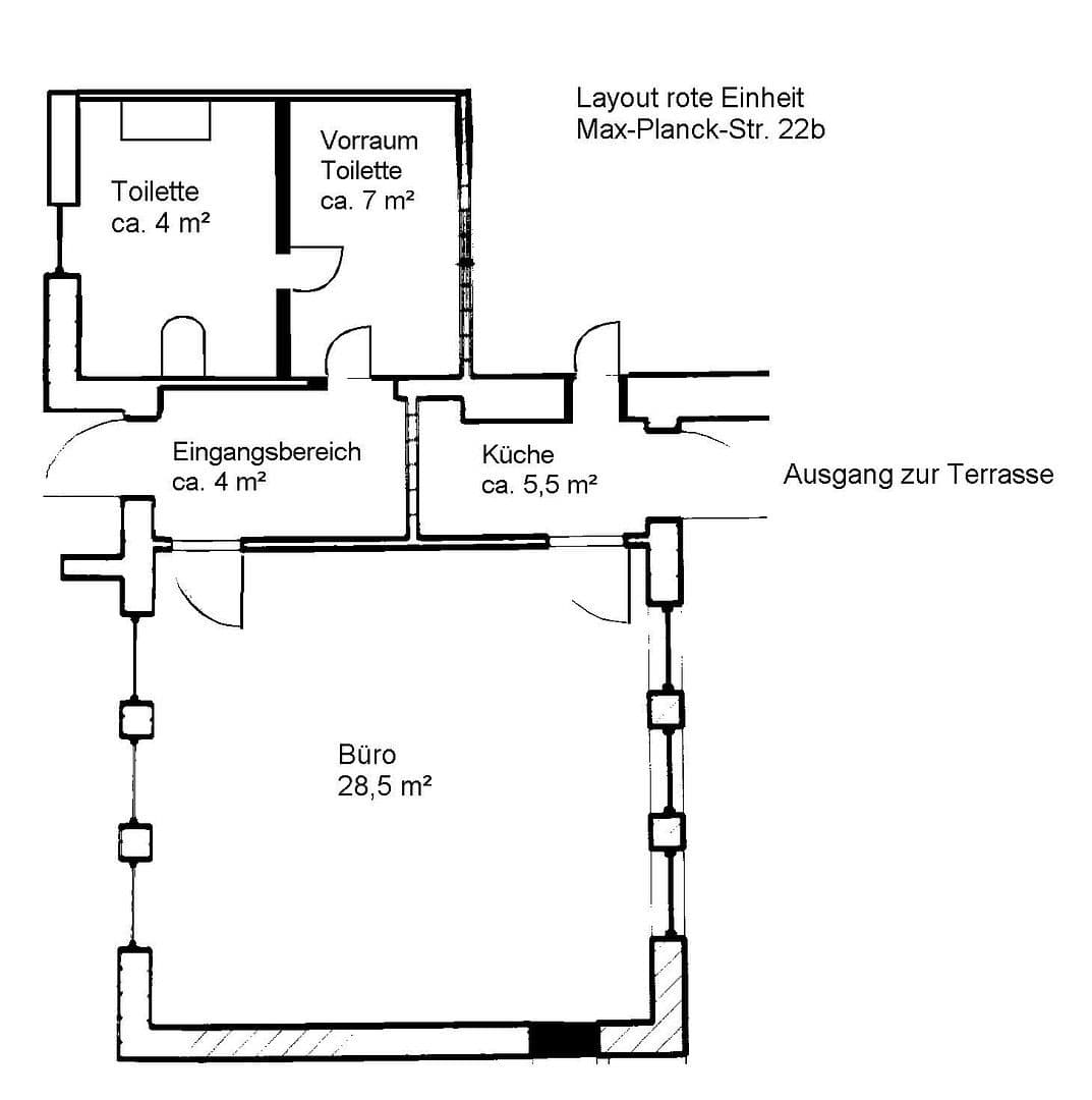 Pronájem kanceláře 500 m², Chemnitz-Borna, Chemnitz, Sasko Pronájem kanceláře 500 m², Chemnitz-Borna, Chemnitz, Sasko