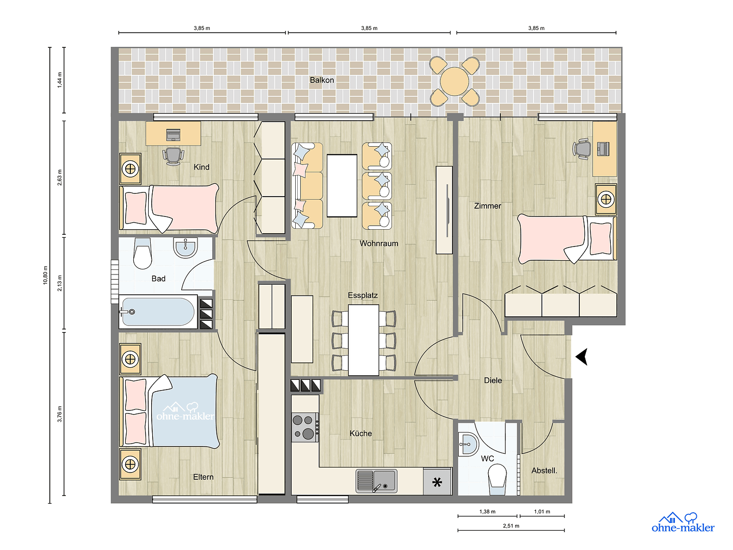 Prodej bytu 4+1 97 m², RINGLEBSTRASSE 25, Arnsberg, Severní Porýní-Vestfálsko Prodej bytu 4+1 97 m², RINGLEBSTRASSE 25, Arnsberg, Severní Porýní-Vestfálsko