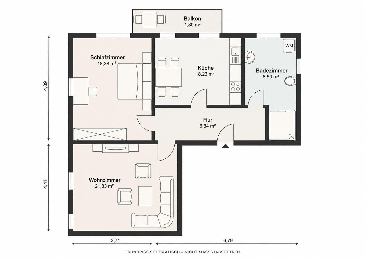 Pronájem bytu 2+1 76 m², Außerrötzing 29, Außernzell, Bavorsko Pronájem bytu 2+1 76 m², Außerrötzing 29, Außernzell, Bavorsko