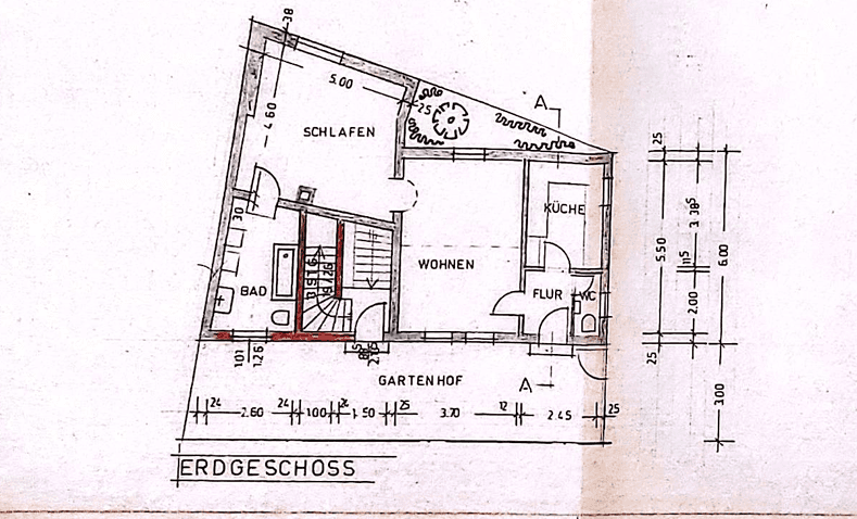 Pronájem bytu 2+kk 65 m², Borngasse 2, Hanau, Hessen Pronájem bytu 2+kk 65 m², Borngasse 2, Hanau, Hessen