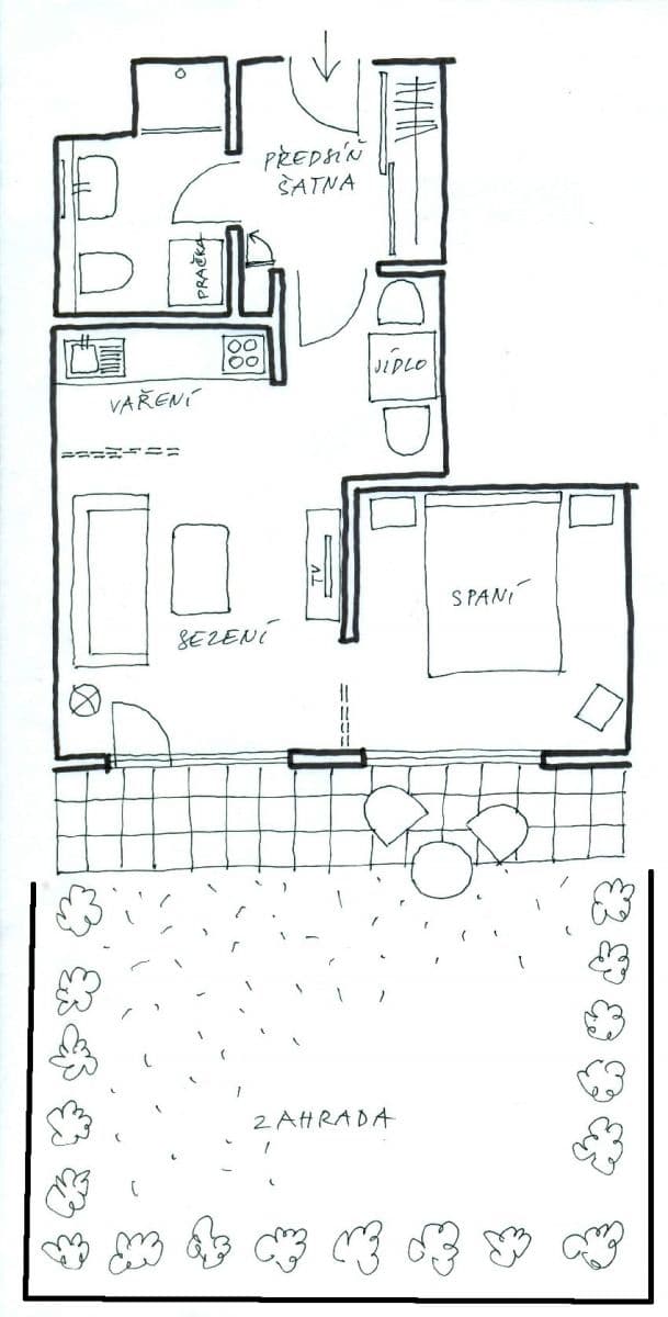 Pronájem bytu 1+kk 42 m², K Vystrkovu, Praha, Praha Pronájem bytu 1+kk 42 m², K Vystrkovu, Praha, Praha