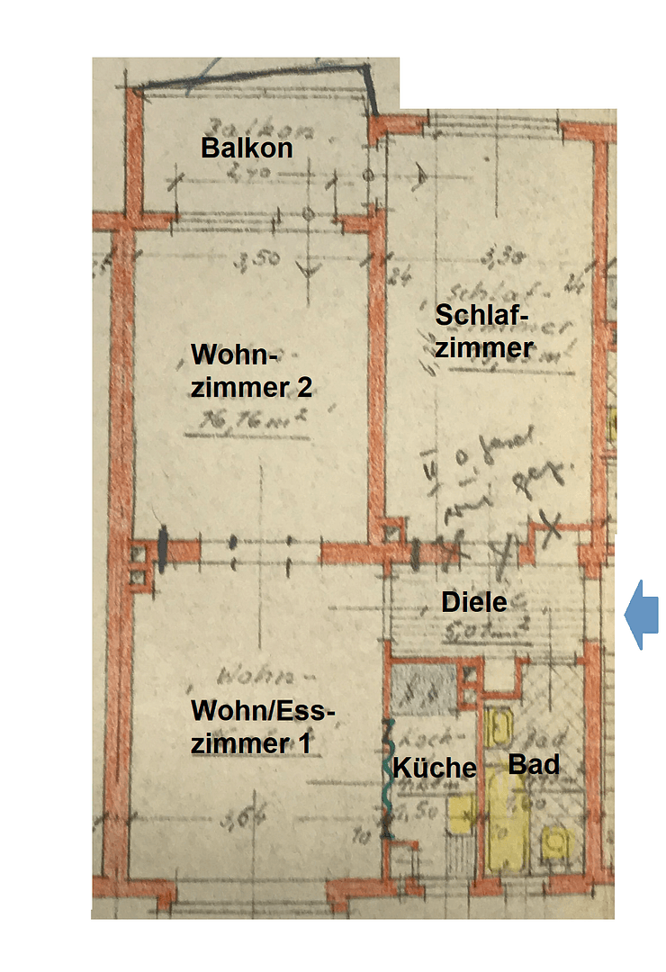 Pronájem bytu 3+kk 70 m², Bunsenstr. 77, Essen, Severní Porýní-Vestfálsko Pronájem bytu 3+kk 70 m², Bunsenstr. 77, Essen, Severní Porýní-Vestfálsko