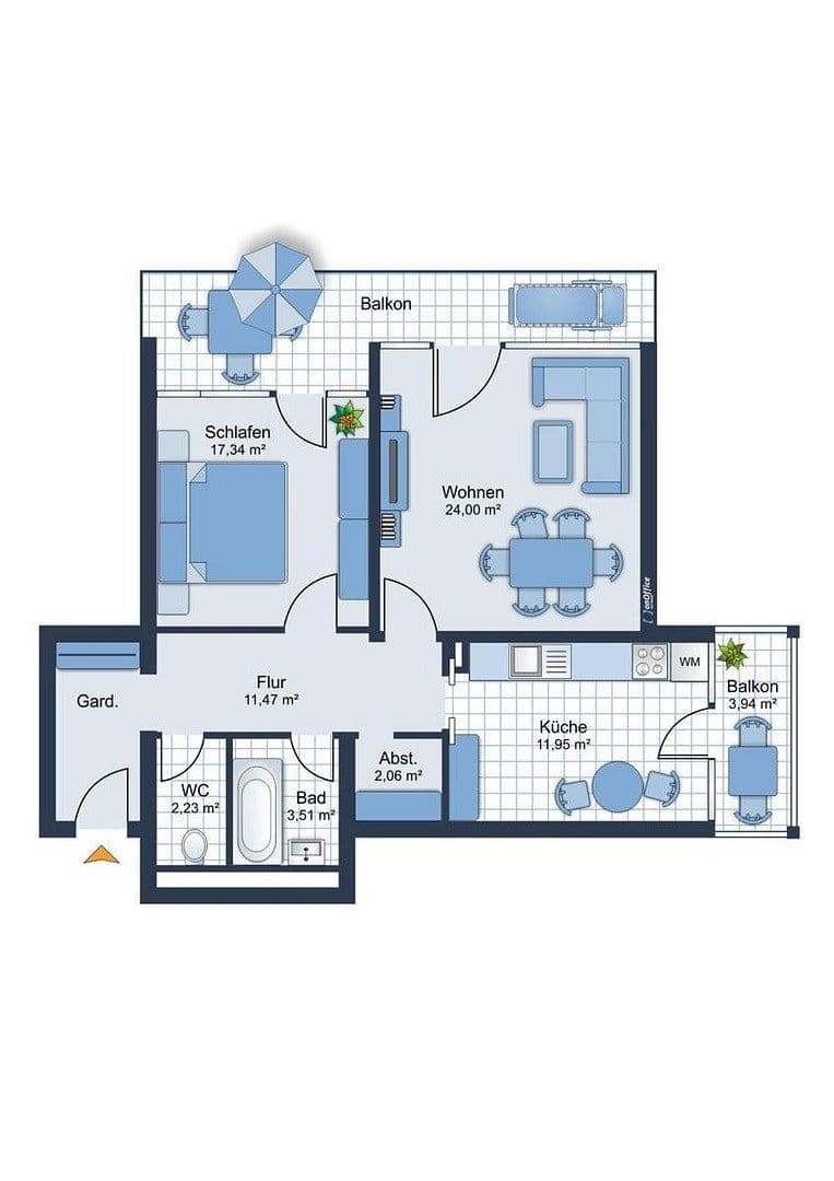Pronájem bytu 2+1 80 m², München, Bavorsko Pronájem bytu 2+1 80 m², München, Bavorsko