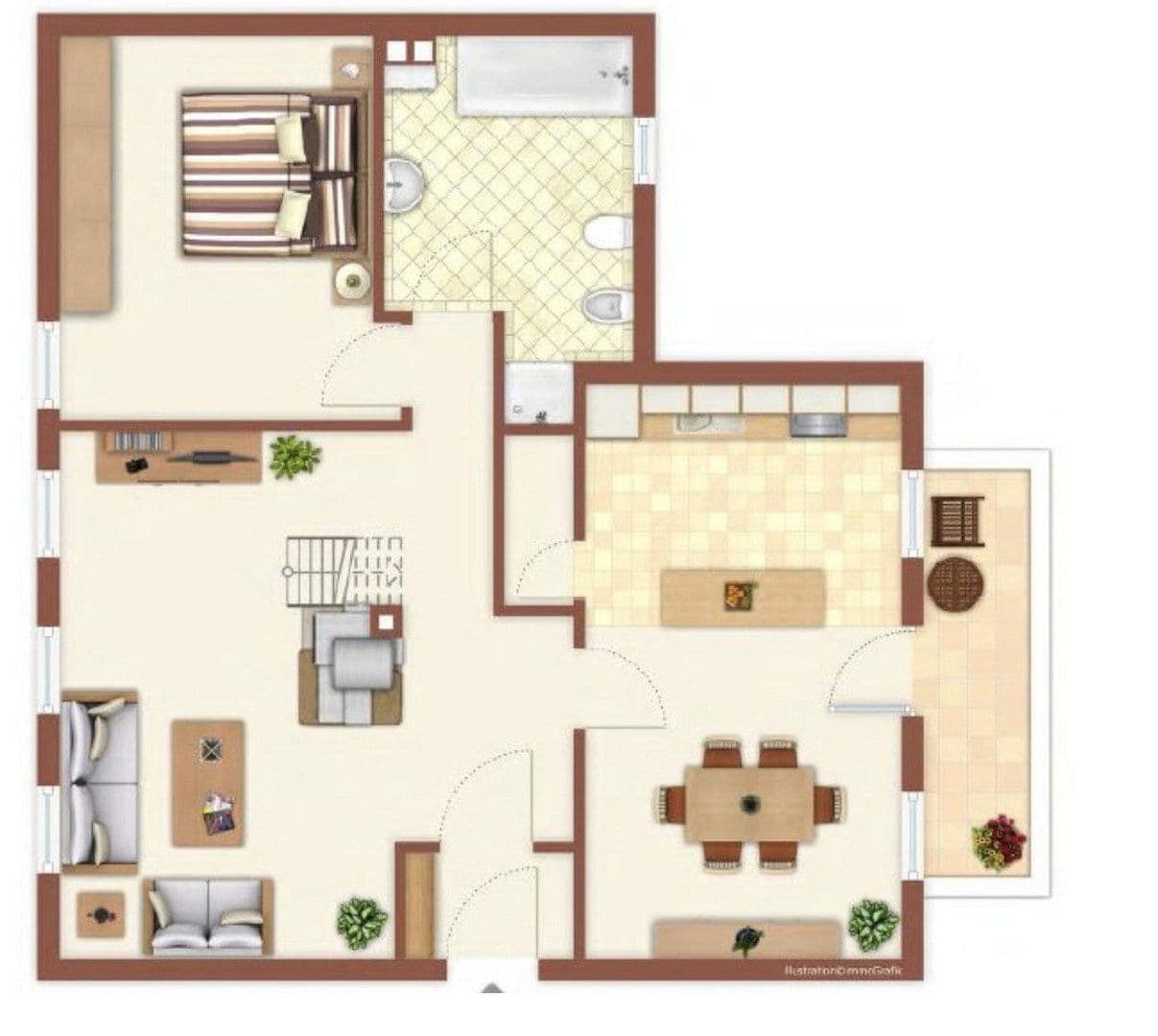 Pronájem bytu 2+kk 77 m², Sindelsdorfer Straße 55, Penzberg, Bavorsko Pronájem bytu 2+kk 77 m², Sindelsdorfer Straße 55, Penzberg, Bavorsko