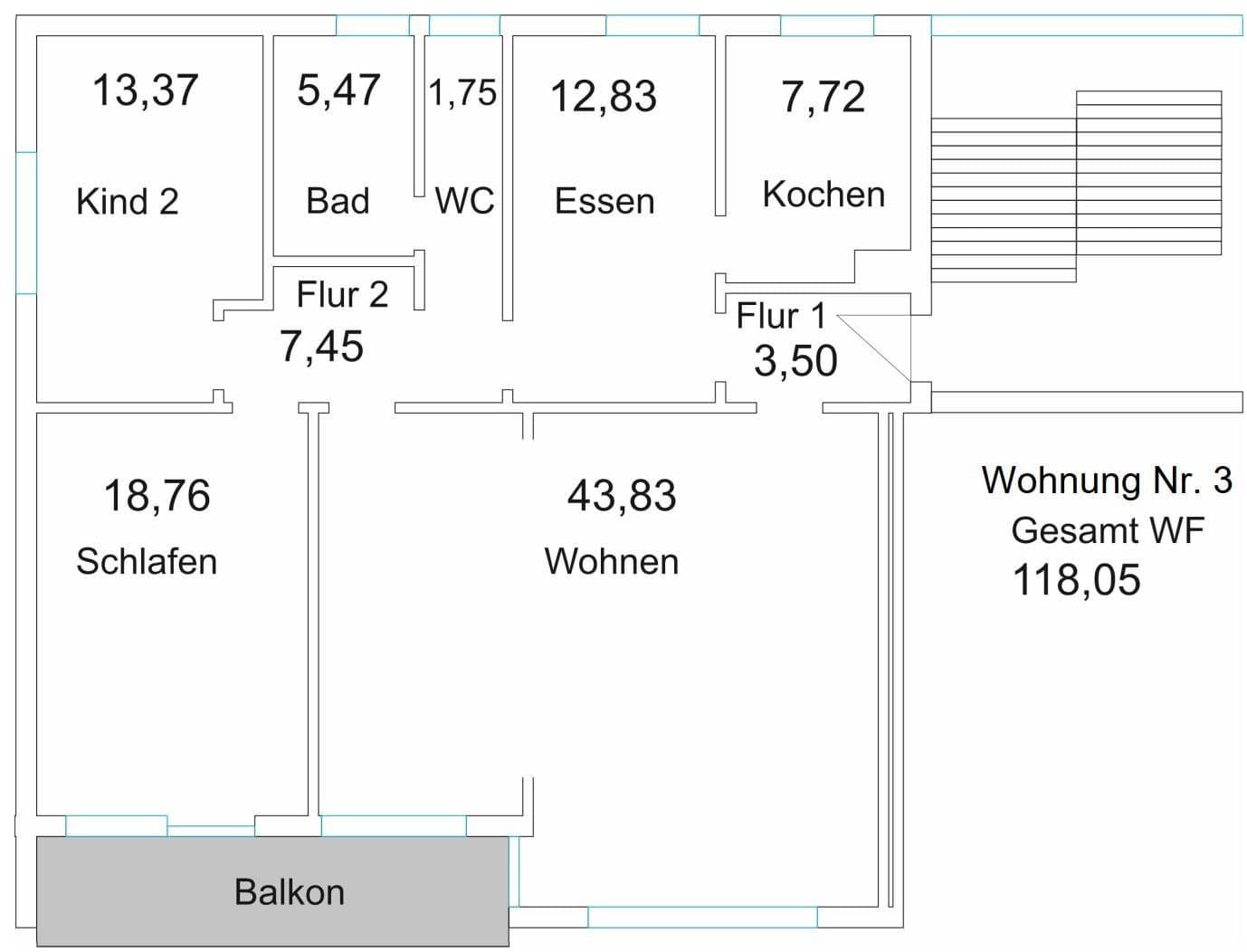 Pronájem bytu 3+kk 120 m², Gänsweg 4, Neu-Ulm, Bavorsko Pronájem bytu 3+kk 120 m², Gänsweg 4, Neu-Ulm, Bavorsko
