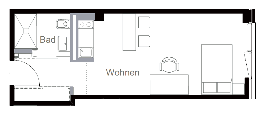 Pronájem bytu 1+1 32 m², Schillerstr.41, München, Bavorsko Pronájem bytu 1+1 32 m², Schillerstr.41, München, Bavorsko
