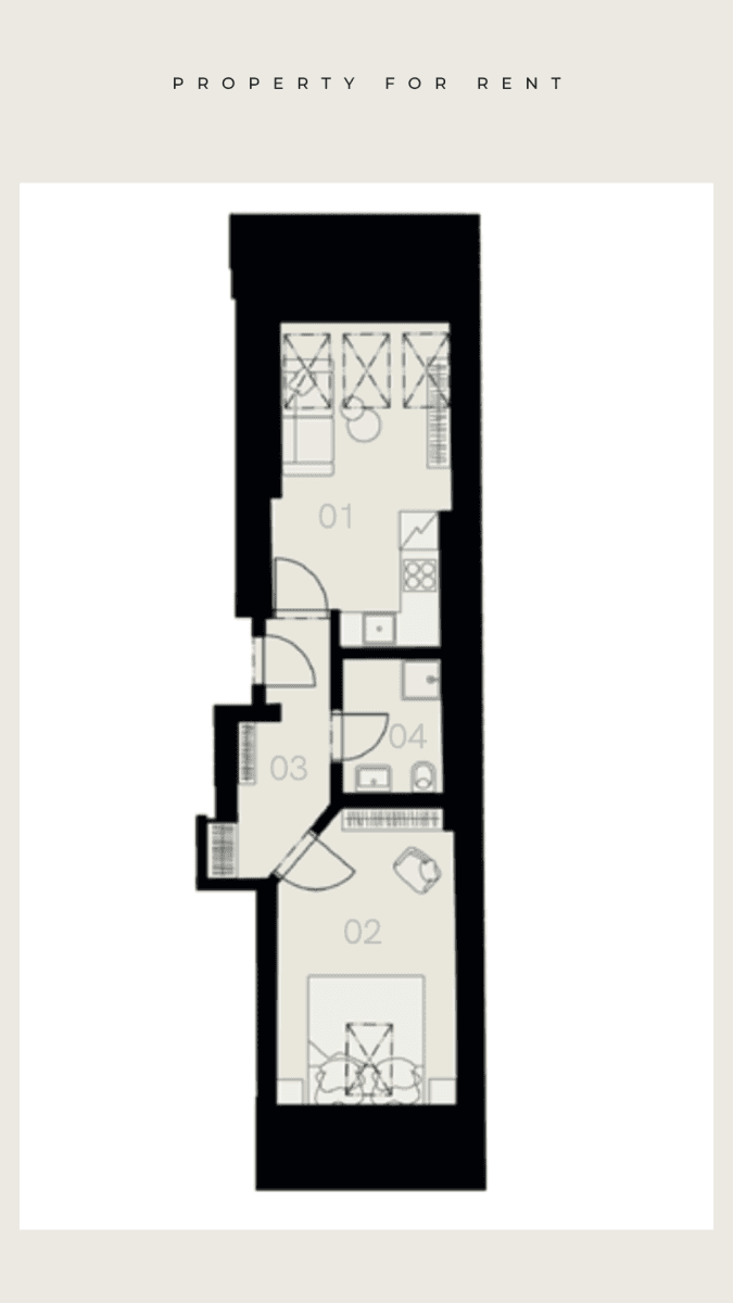 Pronájem bytu 2+kk 36 m², Máchova, Praha, Praha Pronájem bytu 2+kk 36 m², Máchova, Praha, Praha