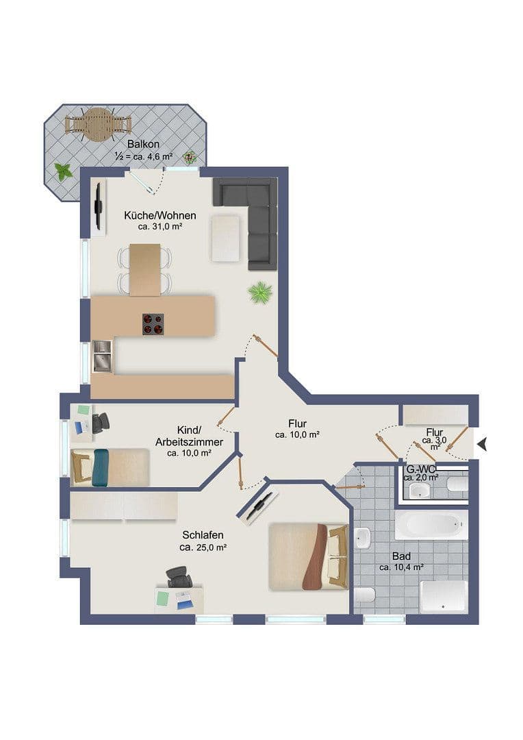 Prodej bytu 3+1 95 m², Theodor-Storm-Straße, Norderstedt, Šlesvicko-Holštýnsko Prodej bytu 3+1 95 m², Theodor-Storm-Straße, Norderstedt, Šlesvicko-Holštýnsko
