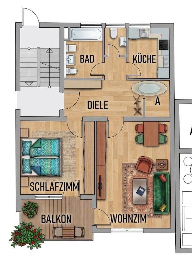 Prodej bytu 2+1 73 m², Überlingen, Bádensko-Württembersko Prodej bytu 2+1 73 m², Überlingen, Bádensko-Württembersko