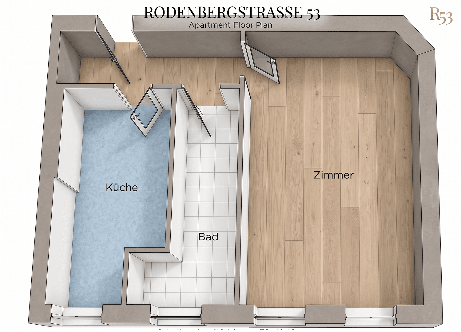 Prodej bytu 1+1 44 m², Rodenbergstraße 53, Berlin, Berlín Prodej bytu 1+1 44 m², Rodenbergstraße 53, Berlin, Berlín