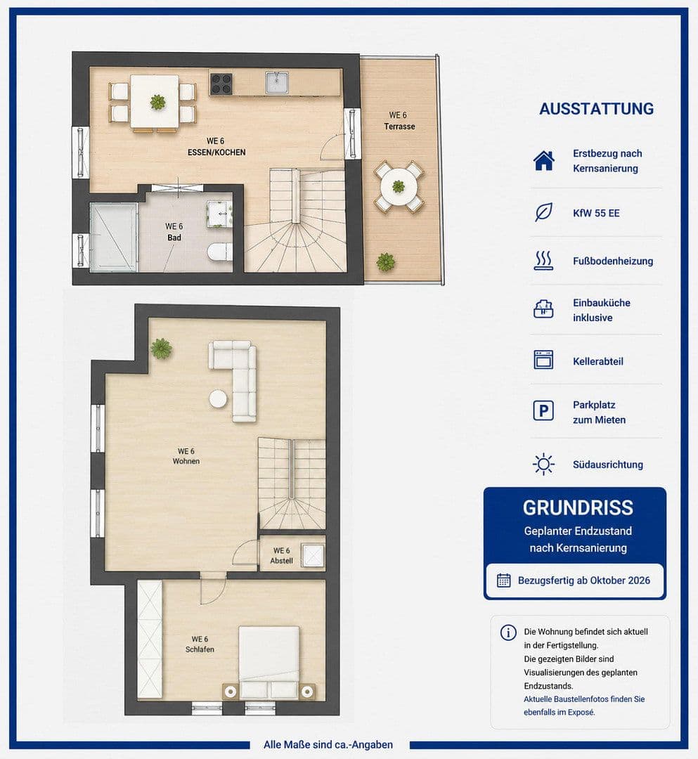 Pronájem bytu 2+kk 62 m², Magdalenenstraße 1, Gernsheim, Hessen Pronájem bytu 2+kk 62 m², Magdalenenstraße 1, Gernsheim, Hessen