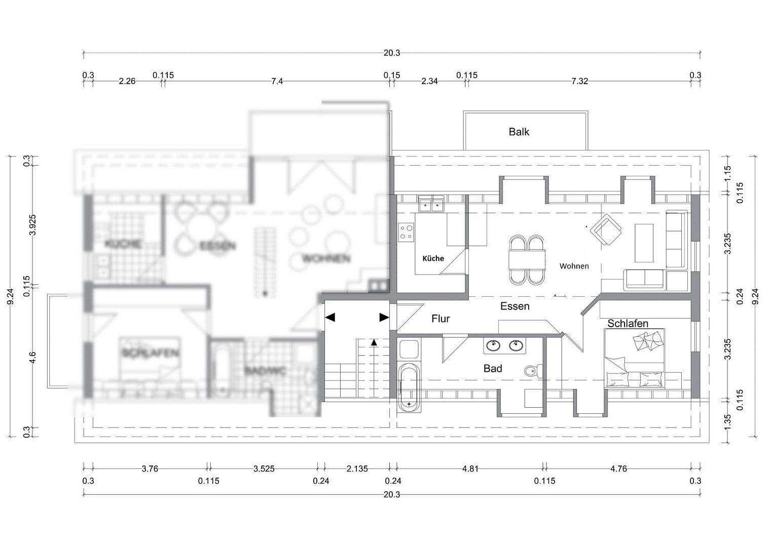 Pronájem bytu 3+1 83 m², Schönberg, Bavorsko Pronájem bytu 3+1 83 m², Schönberg, Bavorsko