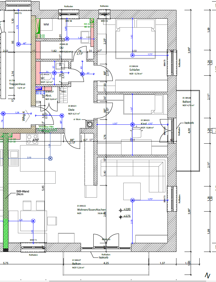 Pronájem bytu 3+1 82 m², Otto-Geist-Straße 17, Eiselfing, Bavorsko Pronájem bytu 3+1 82 m², Otto-Geist-Straße 17, Eiselfing, Bavorsko