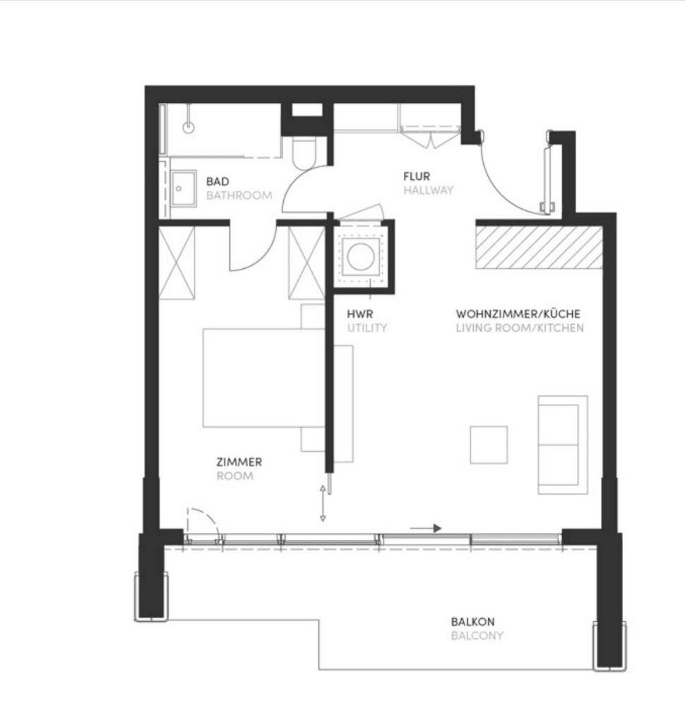 Pronájem bytu 2+1 50 m², Europa-Allee 11, Frankfurt am Main, Hessen Pronájem bytu 2+1 50 m², Europa-Allee 11, Frankfurt am Main, Hessen
