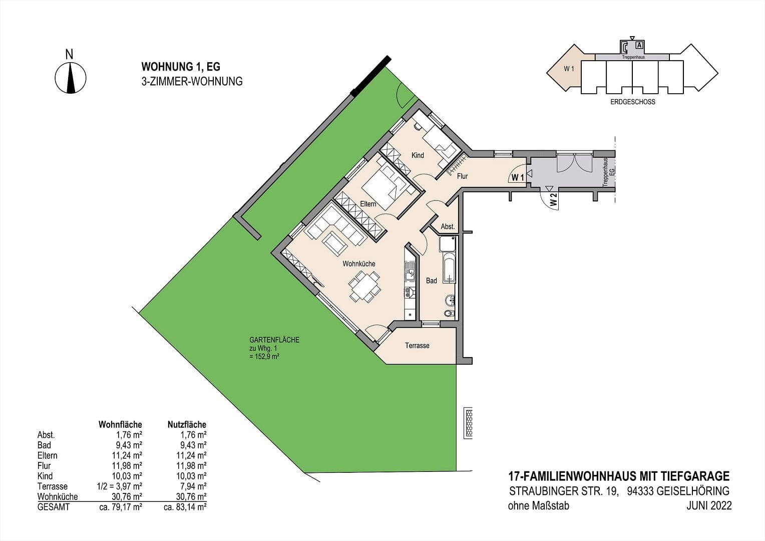 Prodej bytu 3+1 80 m², Straubinger Straße 19, Geiselhöring, Bavorsko Prodej bytu 3+1 80 m², Straubinger Straße 19, Geiselhöring, Bavorsko