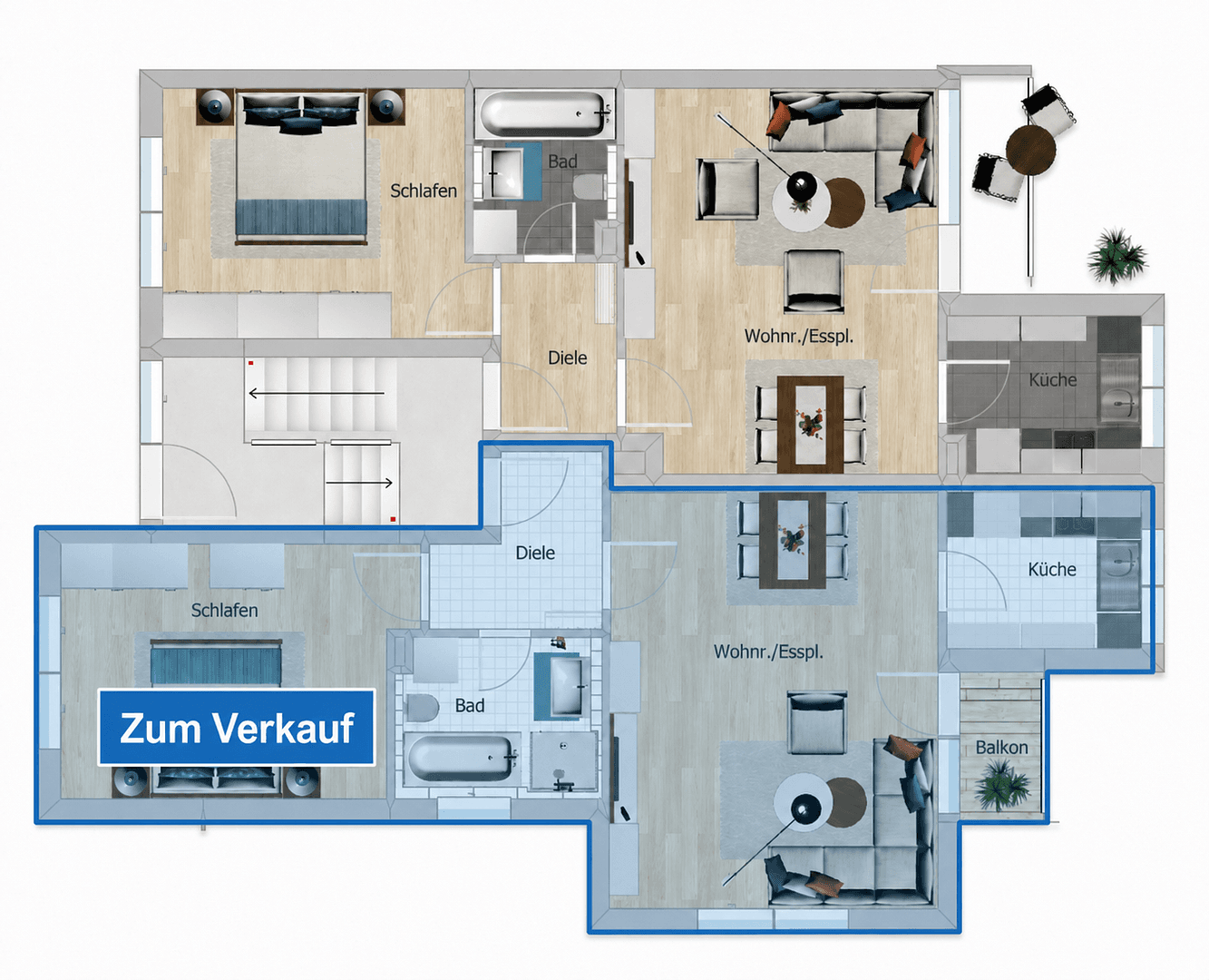 Prodej bytu 2+1 56 m², March, Bádensko-Württembersko Prodej bytu 2+1 56 m², March, Bádensko-Württembersko