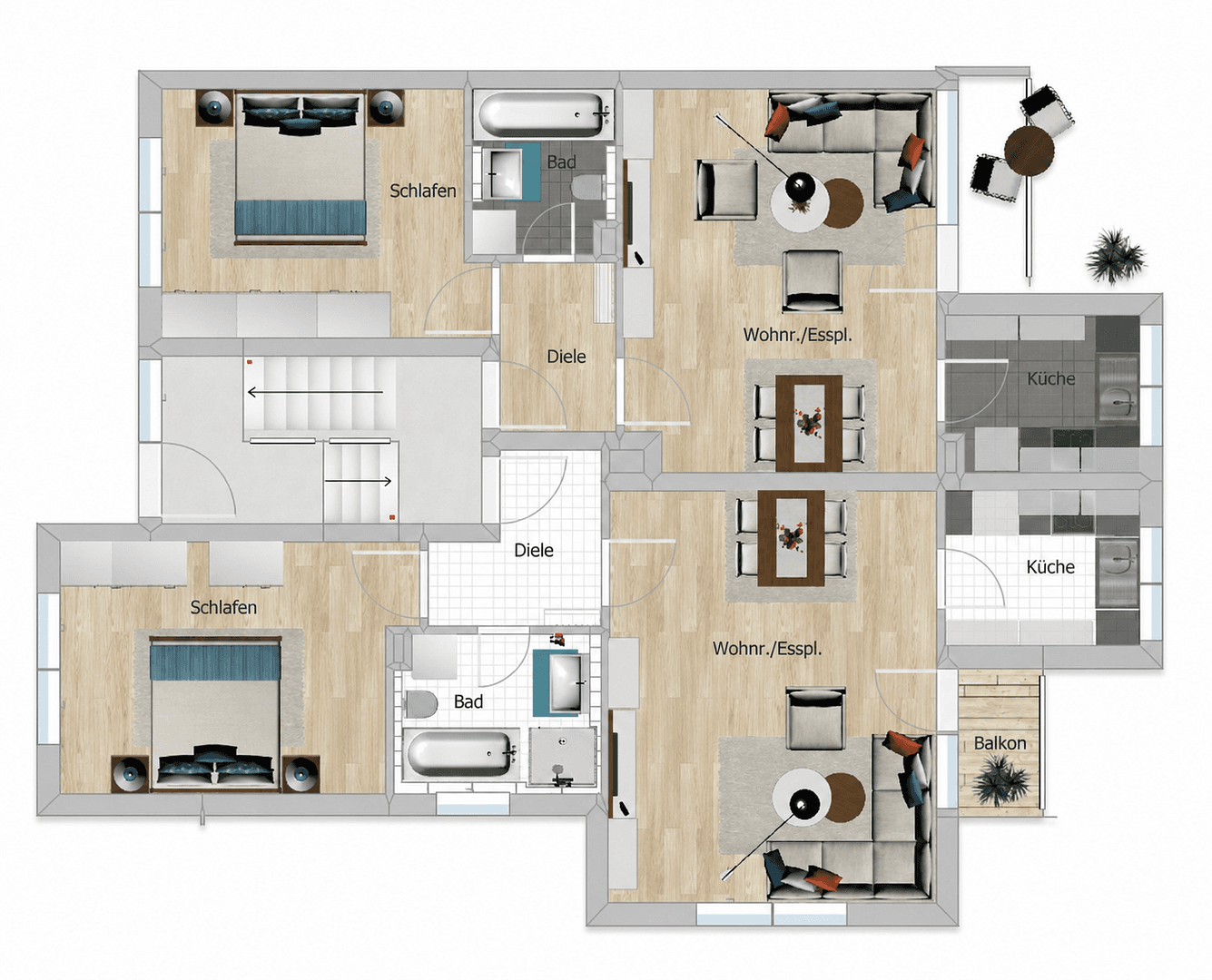 Prodej bytu 2+1 56 m², March, Bádensko-Württembersko Prodej bytu 2+1 56 m², March, Bádensko-Württembersko