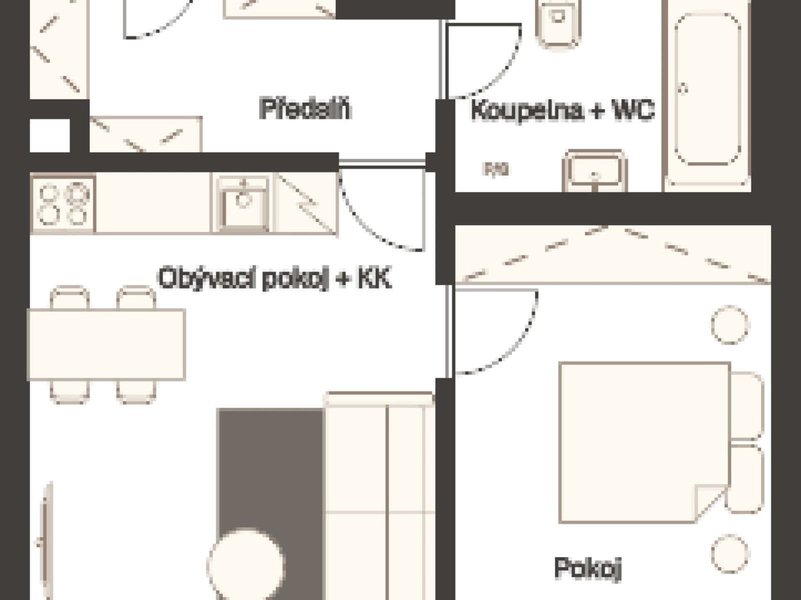 Pronájem bytu 2+kk 43 m², Sázavská, Praha, Praha Pronájem bytu 2+kk 43 m², Sázavská, Praha, Praha