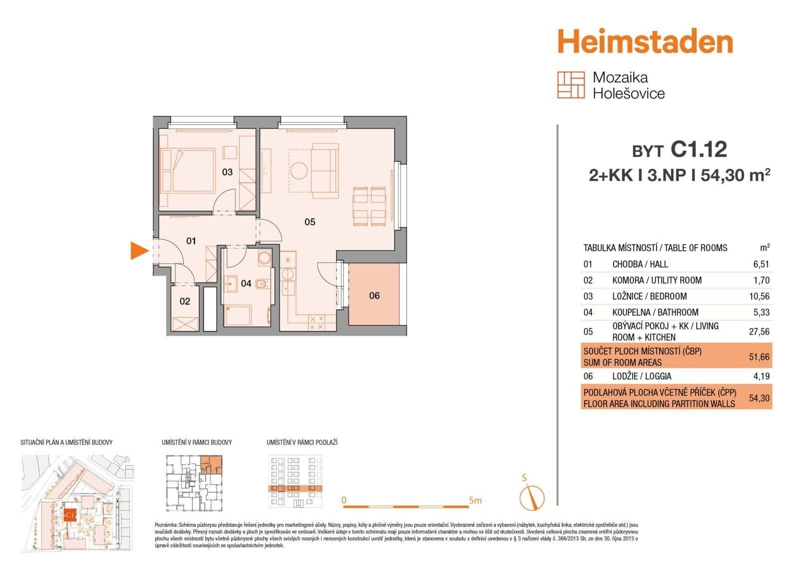 Pronájem bytu 2+kk 53 m², U Pergamenky, Praha, Praha Pronájem bytu 2+kk 53 m², U Pergamenky, Praha, Praha