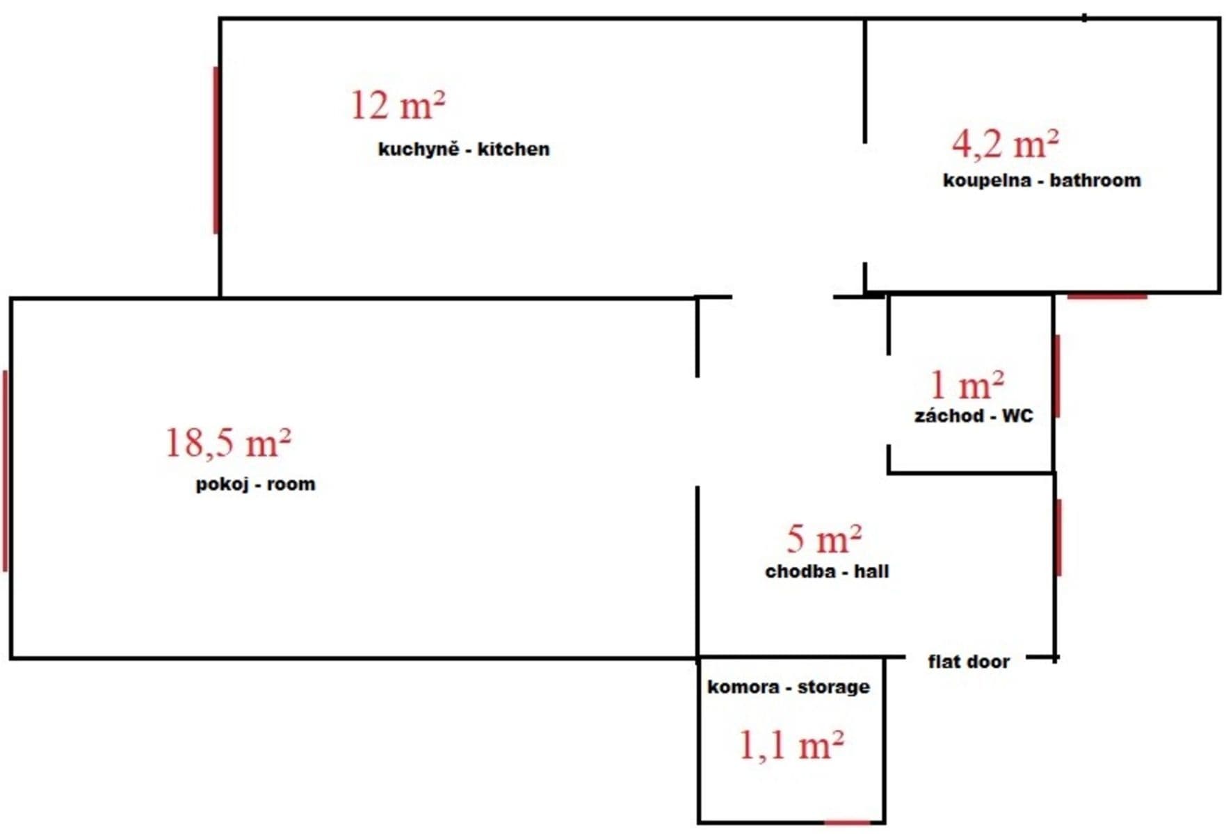 Pronájem bytu 2+kk 42 m², náměstí Dr. Václava Holého, Praha, Praha Pronájem bytu 2+kk 42 m², náměstí Dr. Václava Holého, Praha, Praha