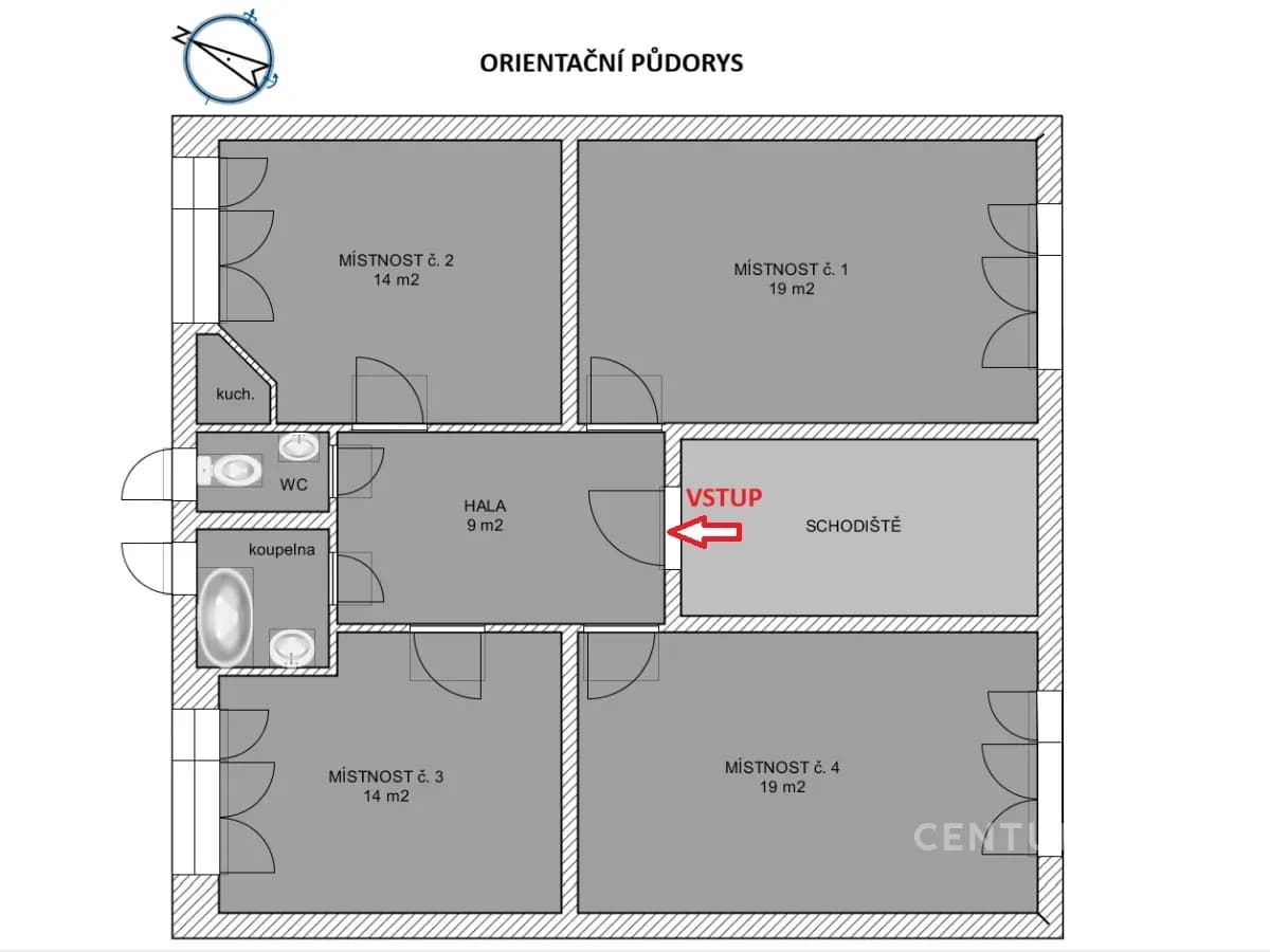 Pronájem bytu 4+kk 80 m², Doubravčická, Praha, Praha Pronájem bytu 4+kk 80 m², Doubravčická, Praha, Praha