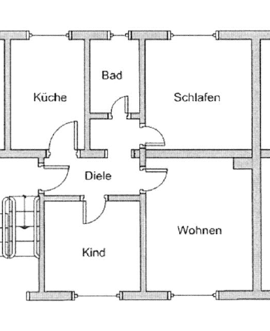 Pronájem bytu 3+1 64 m², Wattenbachstr. 12, Essen, Severní Porýní-Vestfálsko Pronájem bytu 3+1 64 m², Wattenbachstr. 12, Essen, Severní Porýní-Vestfálsko