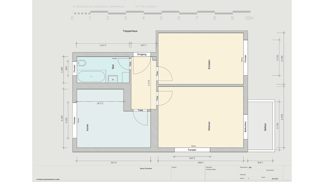 Prodej bytu 2+1 54 m², Zeiler Weg 1, Berlin, Berlín Prodej bytu 2+1 54 m², Zeiler Weg 1, Berlin, Berlín