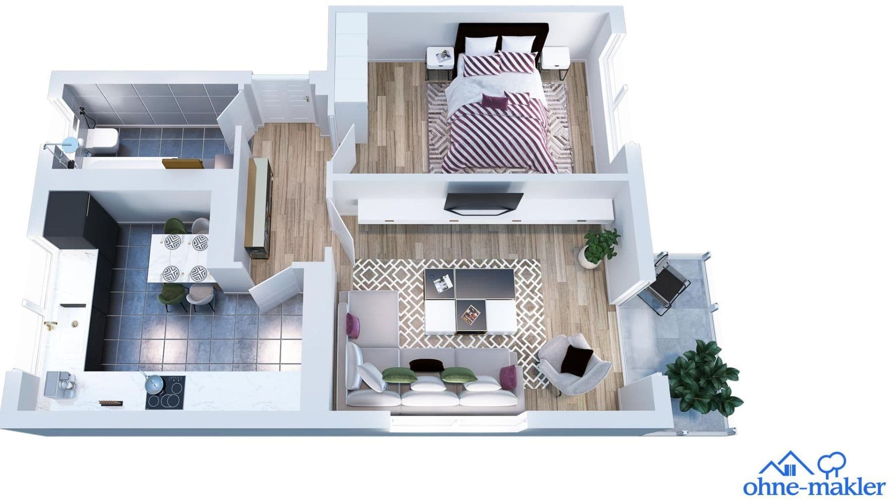 Prodej bytu 2+1 54 m², Zeiler Weg 1, Berlin, Berlín Prodej bytu 2+1 54 m², Zeiler Weg 1, Berlin, Berlín