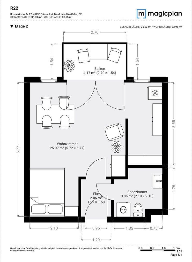 Prodej bytu 1+1 33 m², Rosmarinstr. 22, Düsseldorf, Severní Porýní-Vestfálsko Prodej bytu 1+1 33 m², Rosmarinstr. 22, Düsseldorf, Severní Porýní-Vestfálsko