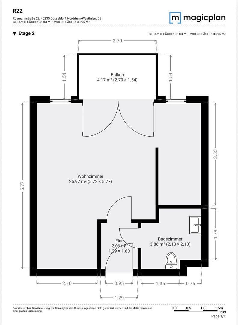 Prodej bytu 1+1 33 m², Rosmarinstr. 22, Düsseldorf, Severní Porýní-Vestfálsko Prodej bytu 1+1 33 m², Rosmarinstr. 22, Düsseldorf, Severní Porýní-Vestfálsko