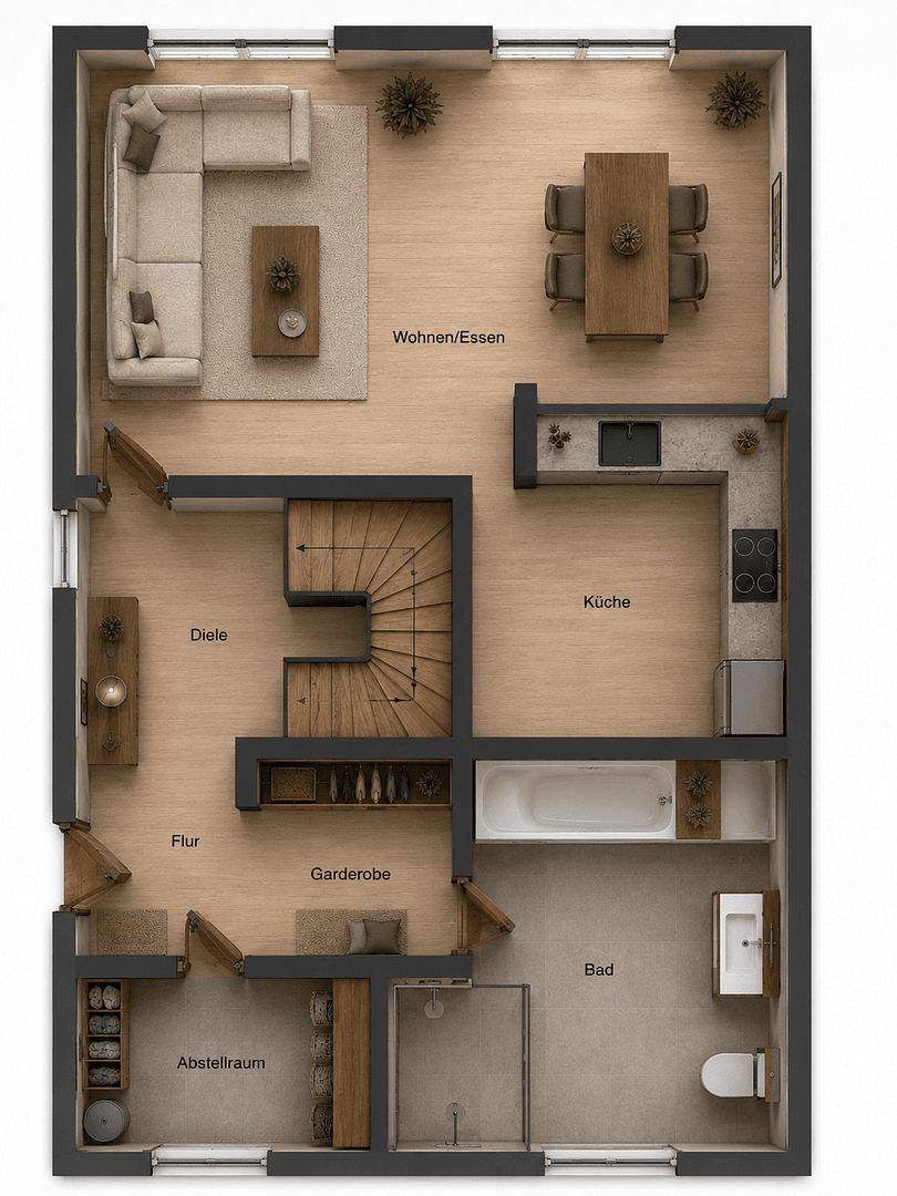 Pronájem bytu 3+1 95 m², Werkstättestraße 5, Kaiserslautern, Porýní-Falc Pronájem bytu 3+1 95 m², Werkstättestraße 5, Kaiserslautern, Porýní-Falc