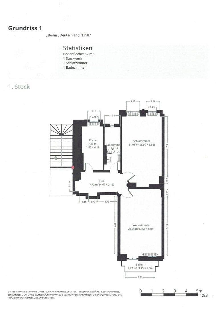 Prodej bytu 2+1 62 m², Berlin, Berlín Prodej bytu 2+1 62 m², Berlin, Berlín