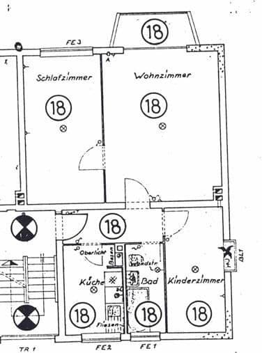 Pronájem bytu 3+1 63 m², Neuer Damm 40, Bremen, Bremen Pronájem bytu 3+1 63 m², Neuer Damm 40, Bremen, Bremen