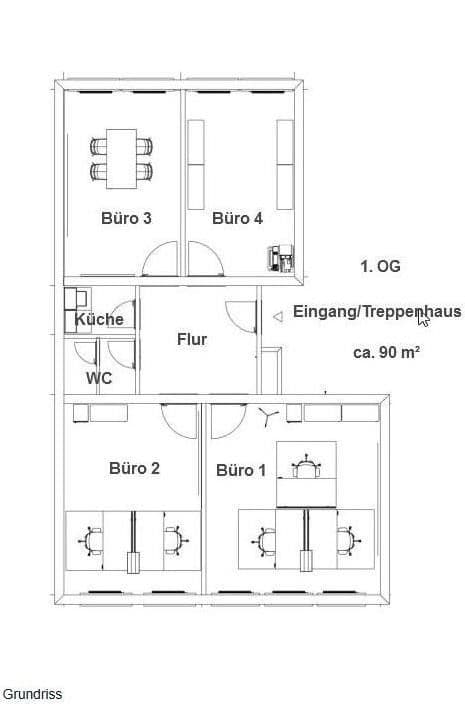 Pronájem kanceláře 90 m², Neumarkt 41-43, Köln, Severní Porýní-Vestfálsko Pronájem kanceláře 90 m², Neumarkt 41-43, Köln, Severní Porýní-Vestfálsko