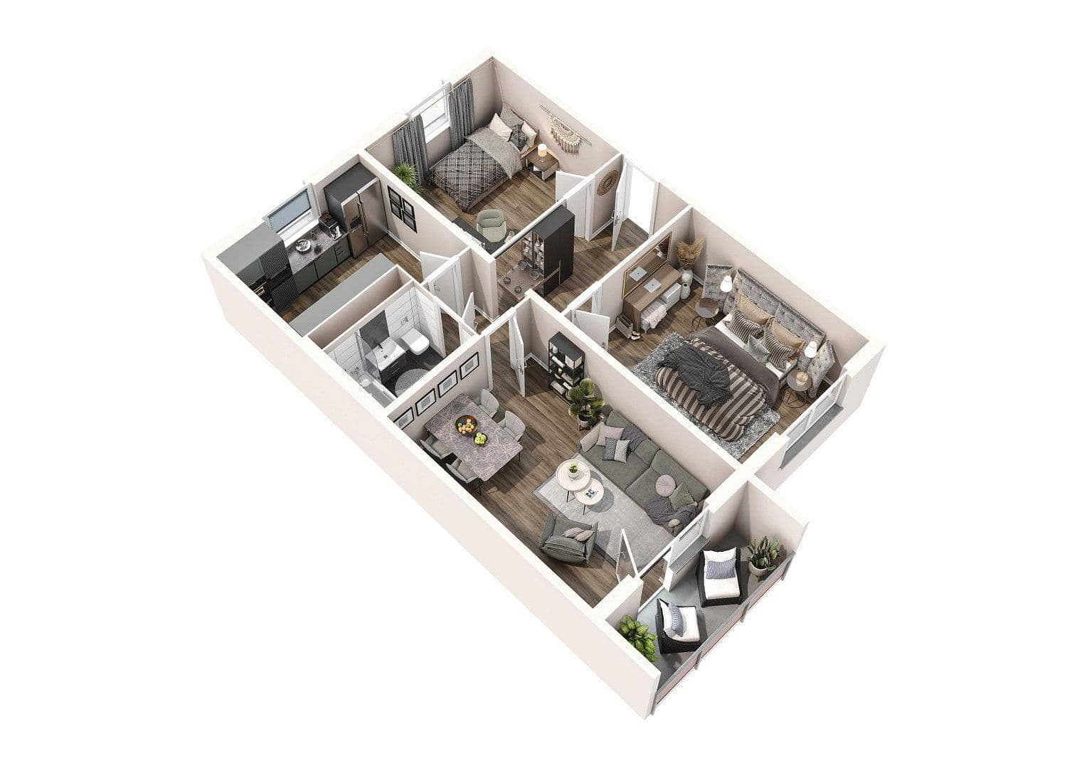 Pronájem bytu 3+1 66 m², Pilzheide 14, Heideblick, Braniborsko Pronájem bytu 3+1 66 m², Pilzheide 14, Heideblick, Braniborsko