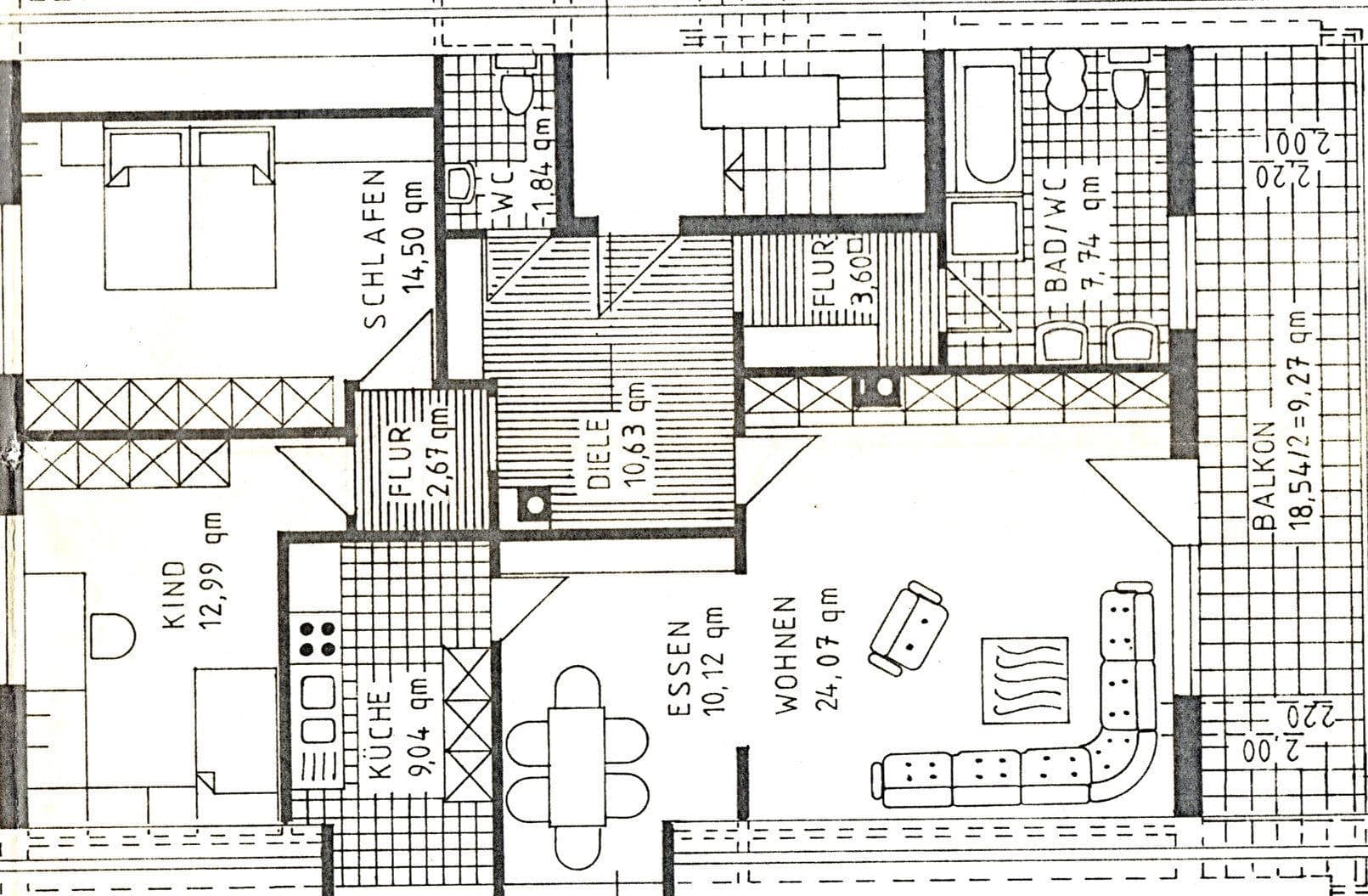 Pronájem bytu 3+1 102 m², Leimen, Bádensko-Württembersko Pronájem bytu 3+1 102 m², Leimen, Bádensko-Württembersko