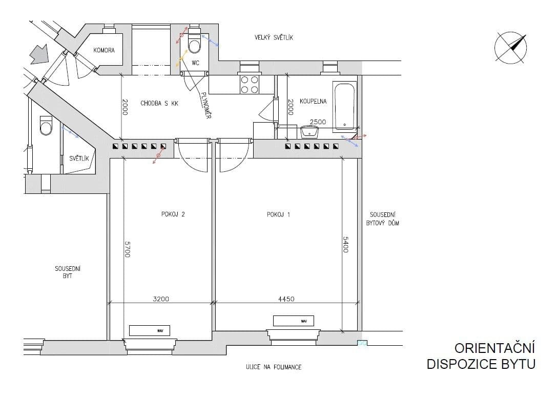 Prodej bytu 2+1 64 m², Na Folimance, Praha, Praha Prodej bytu 2+1 64 m², Na Folimance, Praha, Praha