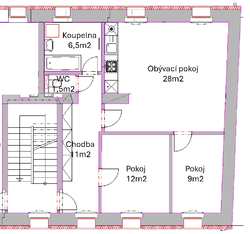 Pronájem bytu 3+kk 68 m², Pod Radnicí, Neveklov, Středočeský kraj Pronájem bytu 3+kk 68 m², Pod Radnicí, Neveklov, Středočeský kraj