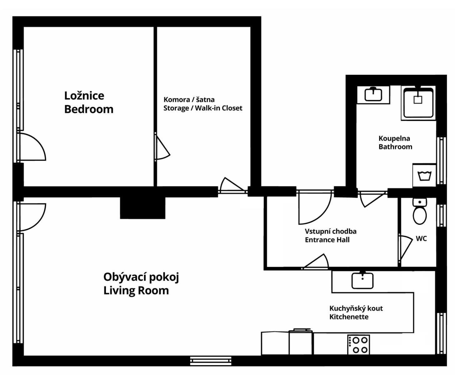 Prodej bytu 2+kk 79 m², Vlnitá, Praha, Praha Prodej bytu 2+kk 79 m², Vlnitá, Praha, Praha