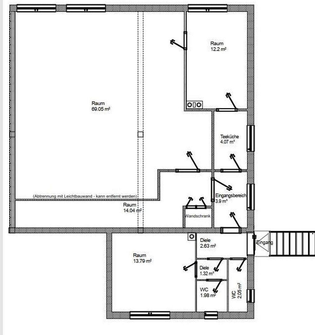 Pronájem kanceláře 122 m², Rodheimer Weg 11, Karben, Hessen Pronájem kanceláře 122 m², Rodheimer Weg 11, Karben, Hessen