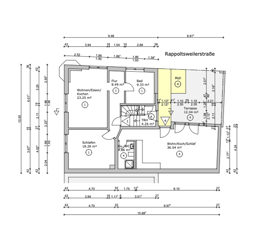 Prodej bytu 2+1 90 m², Mannheim, Bádensko-Württembersko Prodej bytu 2+1 90 m², Mannheim, Bádensko-Württembersko