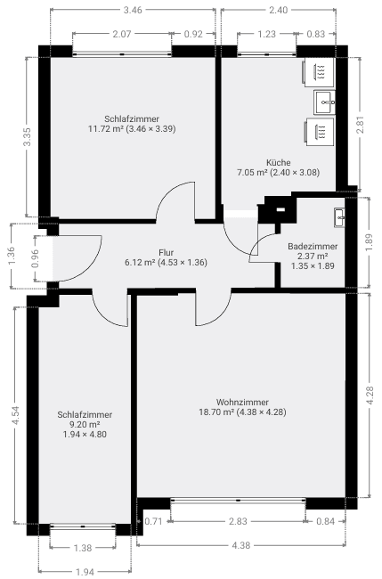 Pronájem bytu 3+1 57 m², Lange Straße 20, Wolfenbüttel, Dolní Sasko Pronájem bytu 3+1 57 m², Lange Straße 20, Wolfenbüttel, Dolní Sasko