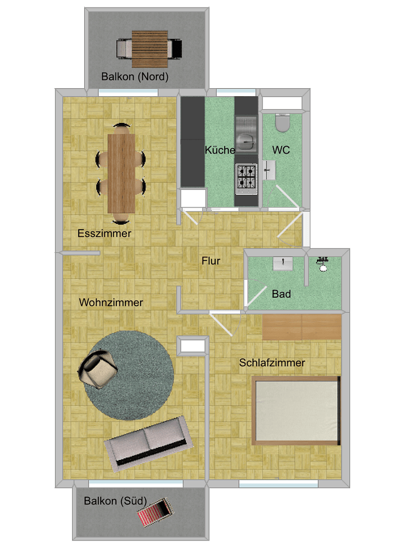 Prodej bytu 3+1 66 m², Stuttgart, Bádensko-Württembersko Prodej bytu 3+1 66 m², Stuttgart, Bádensko-Württembersko