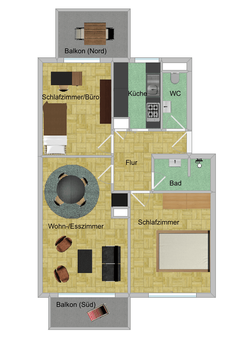 Prodej bytu 3+1 66 m², Stuttgart, Bádensko-Württembersko Prodej bytu 3+1 66 m², Stuttgart, Bádensko-Württembersko