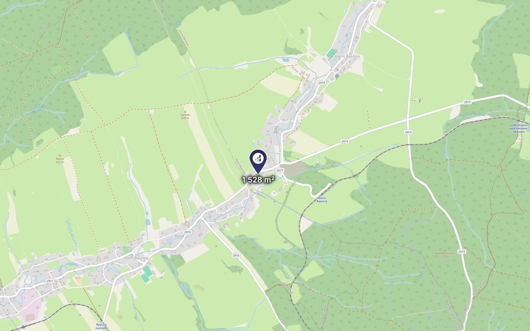 Prodej pozemku 1.528 m², Horní Řasnice, Liberecký kraj Prodej pozemku 1.528 m², Horní Řasnice, Liberecký kraj