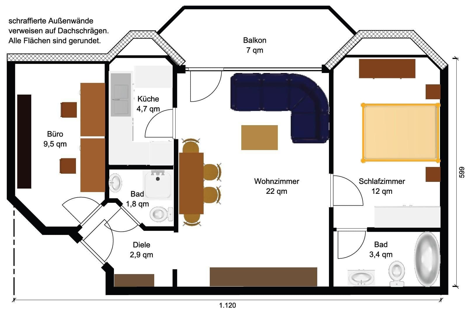 Prodej bytu 3+1 62 m², Essen, Severní Porýní-Vestfálsko Prodej bytu 3+1 62 m², Essen, Severní Porýní-Vestfálsko
