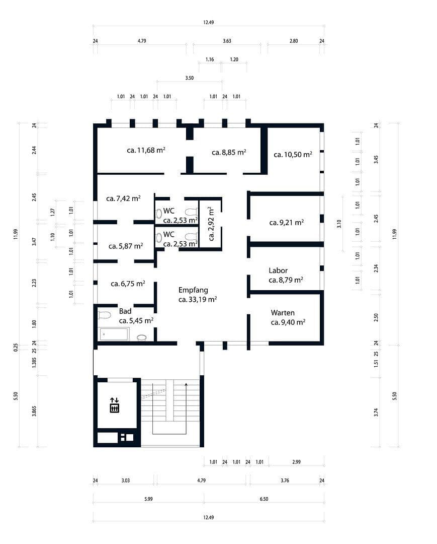 Pronájem kanceláře 135 m², Hanau, Hessen Pronájem kanceláře 135 m², Hanau, Hessen